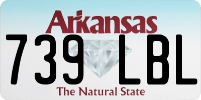 AR license plate 739LBL