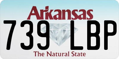 AR license plate 739LBP