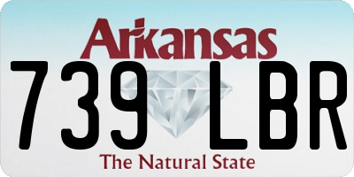 AR license plate 739LBR