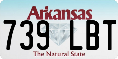 AR license plate 739LBT