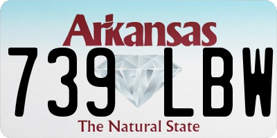 AR license plate 739LBW