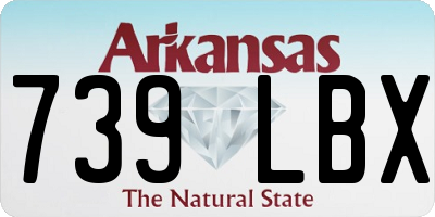 AR license plate 739LBX