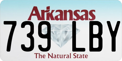 AR license plate 739LBY