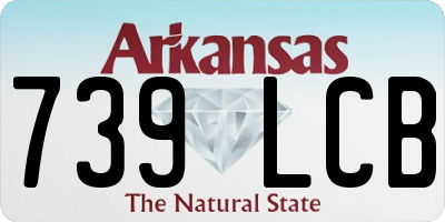AR license plate 739LCB
