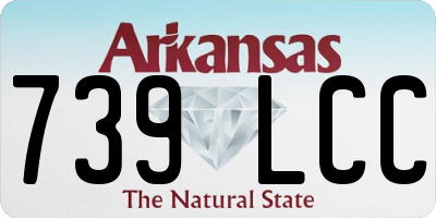 AR license plate 739LCC