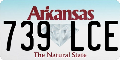 AR license plate 739LCE