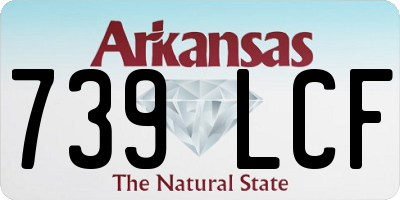 AR license plate 739LCF