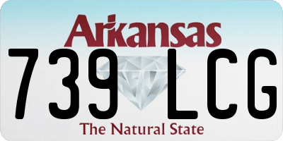 AR license plate 739LCG
