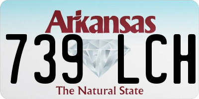 AR license plate 739LCH