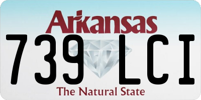 AR license plate 739LCI