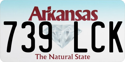 AR license plate 739LCK
