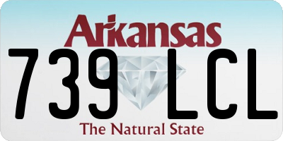 AR license plate 739LCL