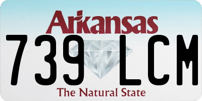 AR license plate 739LCM
