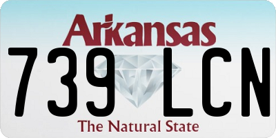 AR license plate 739LCN