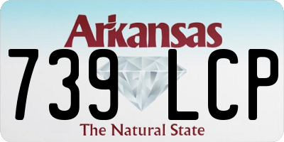 AR license plate 739LCP