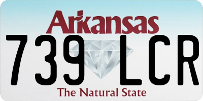AR license plate 739LCR