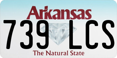 AR license plate 739LCS