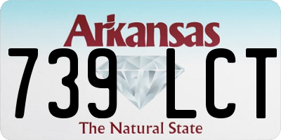 AR license plate 739LCT