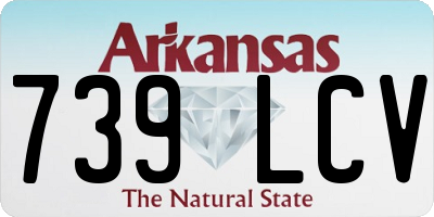 AR license plate 739LCV