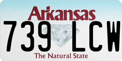 AR license plate 739LCW