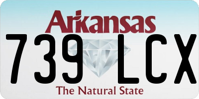 AR license plate 739LCX