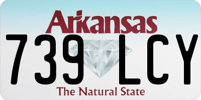 AR license plate 739LCY