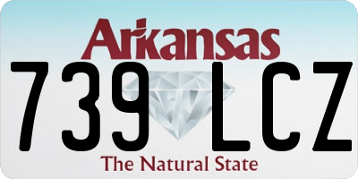 AR license plate 739LCZ
