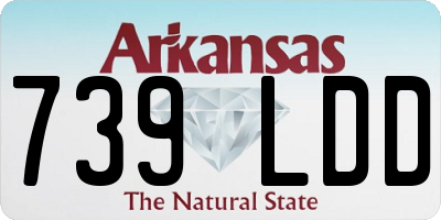 AR license plate 739LDD