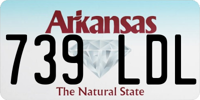 AR license plate 739LDL