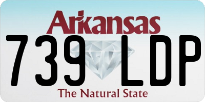 AR license plate 739LDP