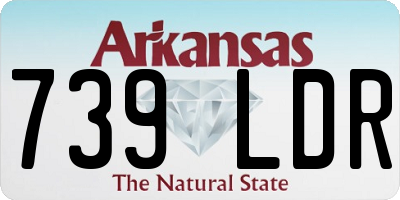 AR license plate 739LDR