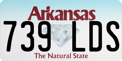 AR license plate 739LDS