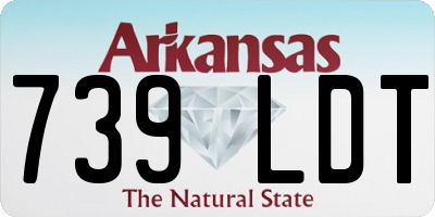 AR license plate 739LDT