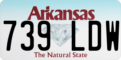 AR license plate 739LDW