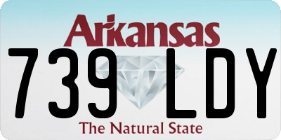 AR license plate 739LDY