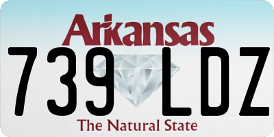 AR license plate 739LDZ