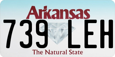 AR license plate 739LEH
