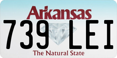 AR license plate 739LEI