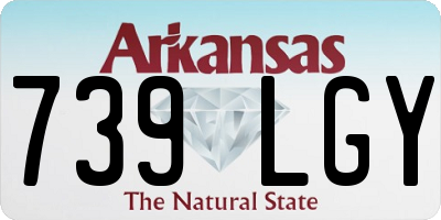 AR license plate 739LGY
