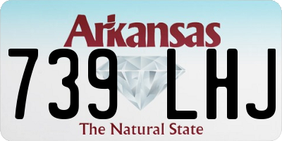 AR license plate 739LHJ
