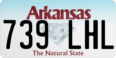 AR license plate 739LHL
