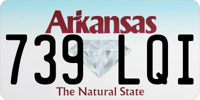 AR license plate 739LQI