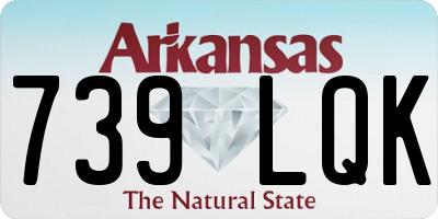 AR license plate 739LQK