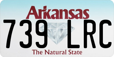 AR license plate 739LRC