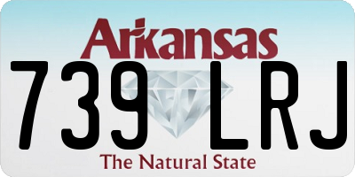 AR license plate 739LRJ