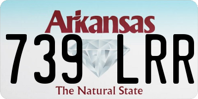 AR license plate 739LRR