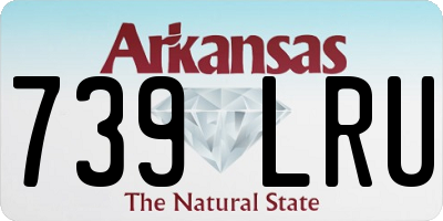 AR license plate 739LRU