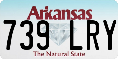 AR license plate 739LRY