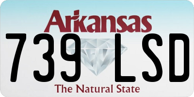 AR license plate 739LSD