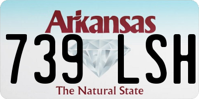 AR license plate 739LSH
